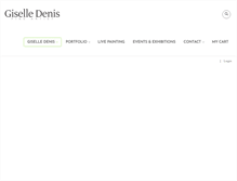 Tablet Screenshot of giselledenis.com